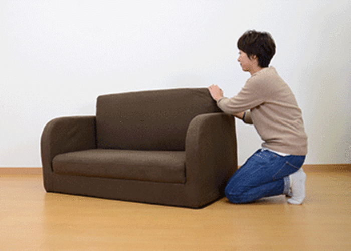 背もたれを引き出せばOK!一人暮らしの方におすすめの2WAYタイプ