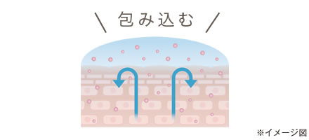 「モイストラップ分子」でうるおいごと肌を包み込む