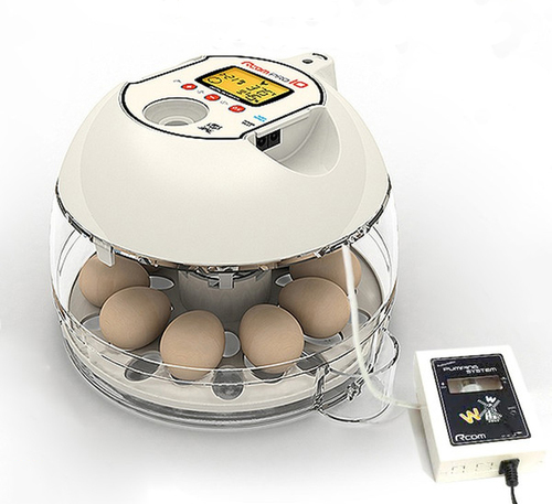 自動孵卵器 ふ卵器 温度表示 自動転卵 加湿 鶏卵16個